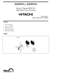 Datasheet 2SJ505 manufacturer Hitachi