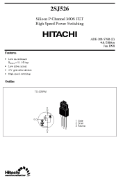 Datasheet 2SJ526 manufacturer Hitachi