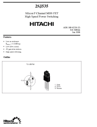 Datasheet 2SJ535 manufacturer Hitachi