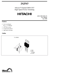 Datasheet 2SJ543 manufacturer Hitachi