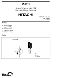 Datasheet 2SJ546 manufacturer Hitachi
