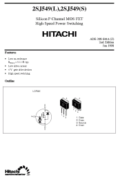 Datasheet 2SJ549L manufacturer Hitachi