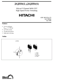 Datasheet 2SJ550 manufacturer Hitachi