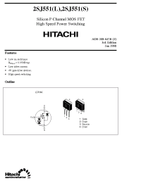 Datasheet 2SJ551 manufacturer Hitachi