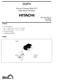 Datasheet 2SJ574 manufacturer Hitachi