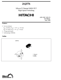 Datasheet 2SJ576 manufacturer Hitachi