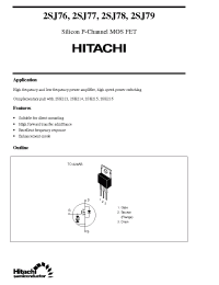 Datasheet 2SJ77 manufacturer Hitachi