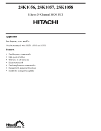 Datasheet 2SK1056 manufacturer Hitachi
