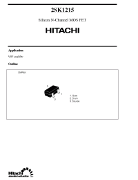 Datasheet 2SK1215 manufacturer Hitachi