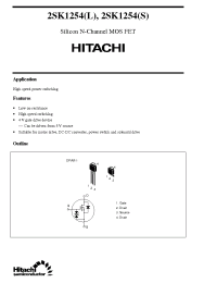Datasheet 2SK1254S производства Hitachi