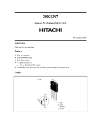 Datasheet 2SK1297 manufacturer Hitachi