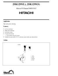 Datasheet 2SK1299L manufacturer Hitachi