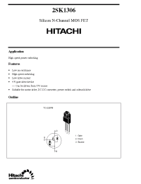 Datasheet 2SK1306 manufacturer Hitachi