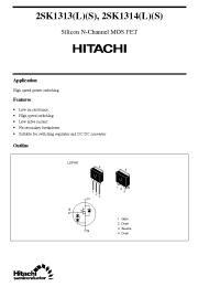 Datasheet 2SK1313 manufacturer Hitachi