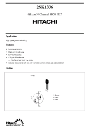 Datasheet 2SK1336 manufacturer Hitachi