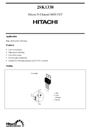 Datasheet 2SK1338 manufacturer Hitachi