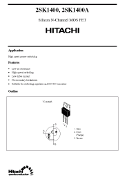 Datasheet 2SK1400 manufacturer Hitachi