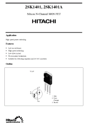 Datasheet 2SK1401 manufacturer Hitachi