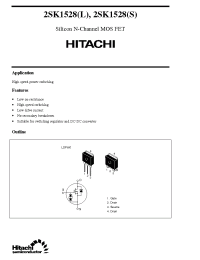 Datasheet 2SK1528 manufacturer Hitachi