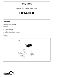 Datasheet 2SK1579 manufacturer Hitachi