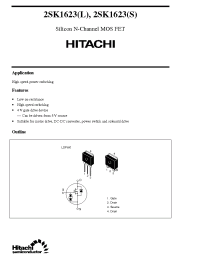 Datasheet 2SK1623 manufacturer Hitachi