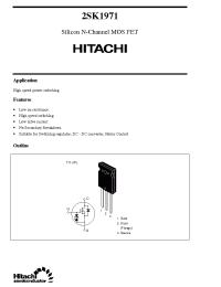 Datasheet 2SK1971 производства Hitachi