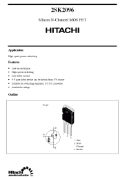 Datasheet 2SK2096 manufacturer Hitachi