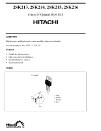 Datasheet 2SK214 manufacturer Hitachi