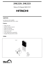 Datasheet 2SK2220 manufacturer Hitachi