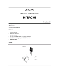 Datasheet 2SK2390 manufacturer Hitachi