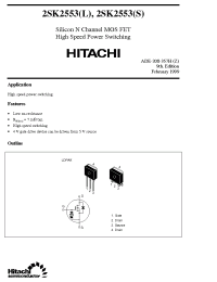 Datasheet 2SK2553 manufacturer Hitachi