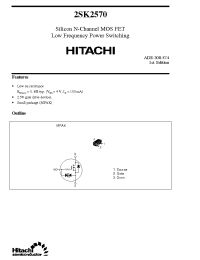 Datasheet 2SK2570 manufacturer Hitachi