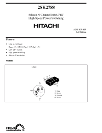 Datasheet 2SK2788 manufacturer Hitachi