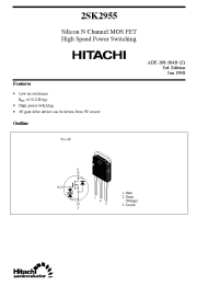Datasheet 2SK2955 производства Hitachi