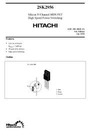 Datasheet 2SK2956 manufacturer Hitachi