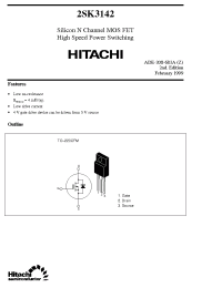 Datasheet 2SK3142 manufacturer Hitachi