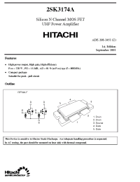 Datasheet 2SK3174A manufacturer Hitachi