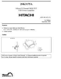Datasheet 2SK3175A manufacturer Hitachi