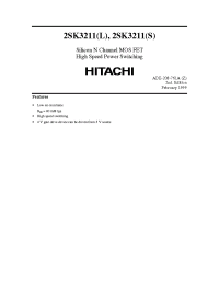 Datasheet 2SK3211L manufacturer Hitachi