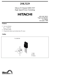 Datasheet 2SK3229 manufacturer Hitachi