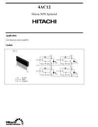 Datasheet 4AC12 manufacturer Hitachi