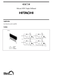 Datasheet 4AC14 manufacturer Hitachi
