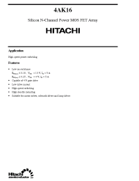 Datasheet 4AK16 manufacturer Hitachi
