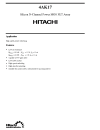 Datasheet 4AK17 manufacturer Hitachi