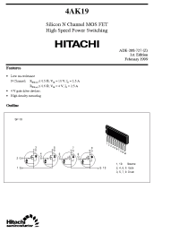 Datasheet 4AK19 manufacturer Hitachi