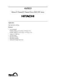 Datasheet 4AM13 manufacturer Hitachi