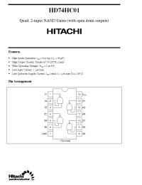 Datasheet 74HC01 manufacturer Hitachi