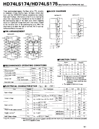 Datasheet 74LS174 manufacturer Hitachi