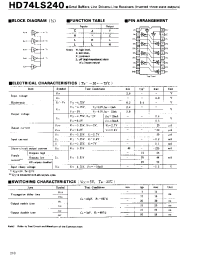 Datasheet 74LS240 manufacturer Hitachi