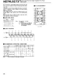 Datasheet 74LS273 manufacturer Hitachi